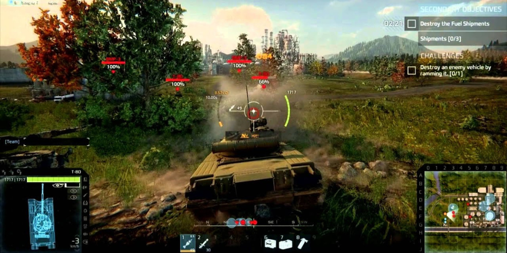 Armored Warfare gameplay